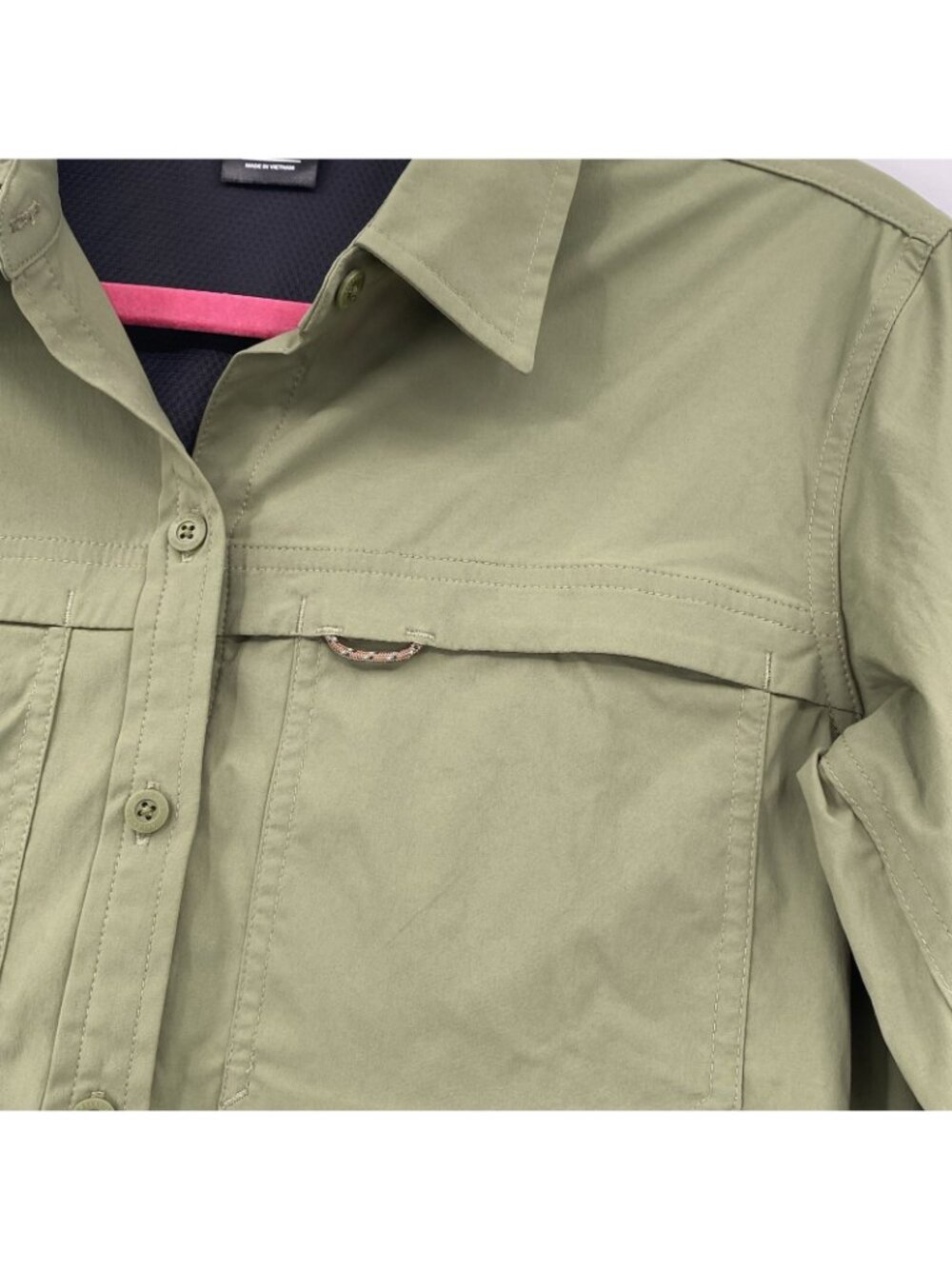 REI Co-op Womens Small Green Sahara Button Up Long Sleeve Outdoor Vented Shirt - Picture 10 of 12